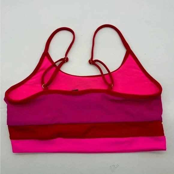 Beach Riot Emmy top Fuchsia Red Neon Pink B1286 - Picture 3 of 3